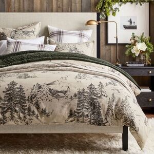 Rustic Forest duvet cover and two shams like new